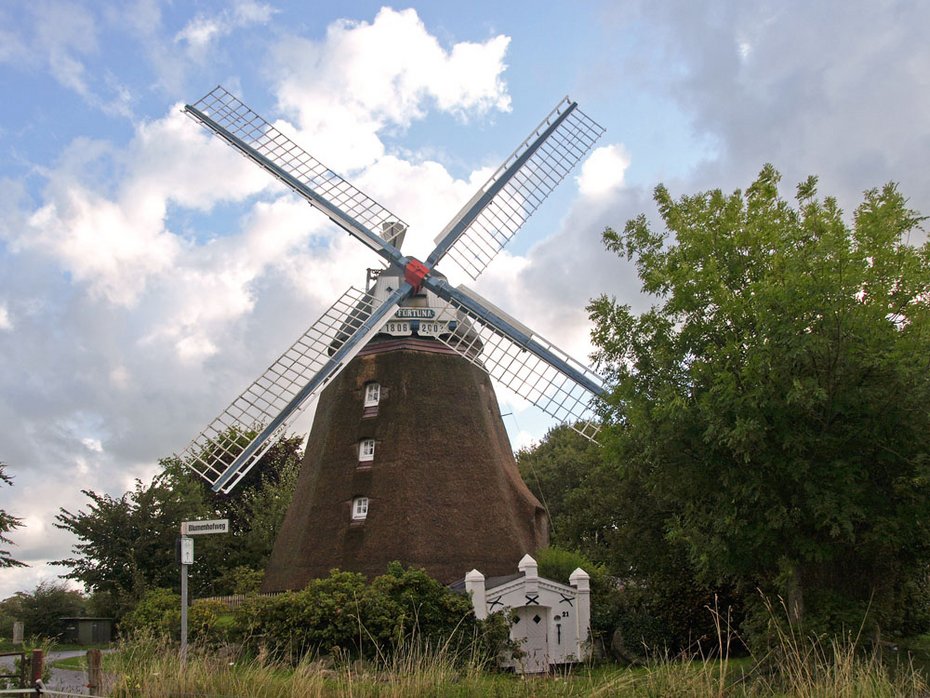Windmühle "Fortuna" in Struckum, (c) Oberlausitzerin/Wikipedia