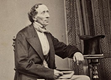Hans Christian Andersen, ca 1865 (c) Nasjonalbibliotheket 
